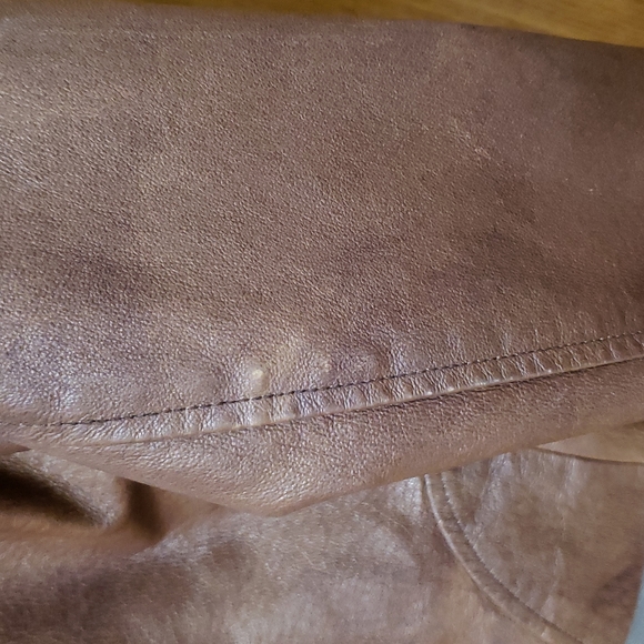 a.n.a Genuine Leather Jacket, Ladies Large - Picture 8 of 16